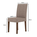 Conjunto Sala De Jantar Mesa 120cm Kate 4 Cadeiras Josi Polim