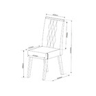 Conjunto Sala De Jantar Mesa 120cm Moscato E 4 Cadeiras Crist