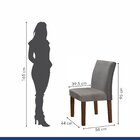 Conjunto Sala De Jantar Mesa 120cm Tampo Dakota Plus 2 Cadeir