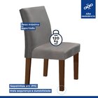 Conjunto Sala De Jantar Mesa 120cm Tampo Dakota Plus 2 Cadeir