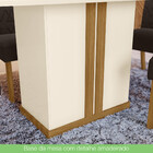 Conjunto Sala De Jantar Mesa 120cm Tampo Mdf 4 Cadeiras Alana