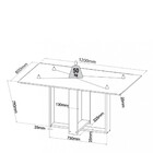 Conjunto Sala De Jantar Mesa 120cm Zinco 4 Cadeiras Iza Viero