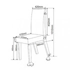 Conjunto Sala De Jantar Mesa 120cm Zinco 4 Cadeiras Iza Viero