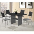 Conjunto Sala De Jantar Mesa 120x80cm Com 4 Cadeiras Donna Cr
