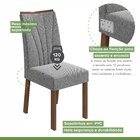 Conjunto Sala De Jantar Mesa 120x80cm Tampo Mdf 4 Cadeiras Ap