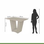 Conjunto Sala De Jantar Mesa 120x80cm Tampo Mdf 4 Cadeiras Ap