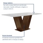 Conjunto Sala De Jantar Mesa 120x80cm Tampo Mdf Com 4 Cadeira
