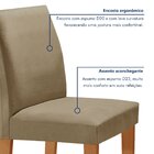 Conjunto Sala De Jantar Mesa 120x80cm Tampo Mdf Com 4 Cadeira