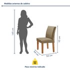 Conjunto Sala De Jantar Mesa 120x80cm Tampo Mdf Com 4 Cadeira