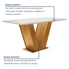Conjunto Sala De Jantar Mesa 120x80cm Tampo Mdf Com 4 Cadeira