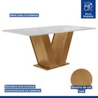 Conjunto Sala De Jantar Mesa 120x80cm Tampo Mdf Com 4 Cadeira