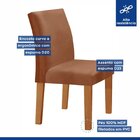 Conjunto Sala De Jantar Mesa 120x80cm Tampo Mdf/vidro Com 4 C