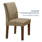 Conjunto Sala De Jantar Mesa 120x80cm Tampo Mdf/vidro Com 4 C