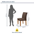 Conjunto Sala De Jantar Mesa 120x80cm Tampo Mdf/vidro Com 4 C