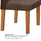 Conjunto Sala De Jantar Mesa 120x80cm Tampo Mdf/vidro Com 4 C