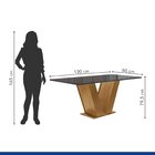 Conjunto Sala De Jantar Mesa 120x80cm Tampo Mdf/vidro Com 4 C
