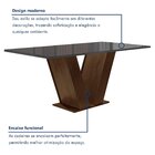 Conjunto Sala De Jantar Mesa 120x80cm Tampo Mdf/vidro Com 4 C