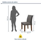 Conjunto Sala De Jantar Mesa 120x80cm Tampo Mdf/vidro Com 4 C