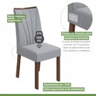 Conjunto Sala De Jantar Mesa 120x80cm Tampo Vidro/mdf Com 4 C