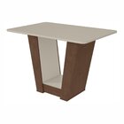Conjunto Sala De Jantar Mesa 120x80cm Tampo Vidro/mdf Com 4 C