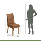 Conjunto Sala De Jantar Mesa 120x80cm Tampo Vidro/mdf Com 4 C