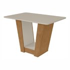 Conjunto Sala De Jantar Mesa 120x80cm Tampo Vidro/mdf Com 4 C