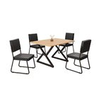 Conjunto Sala De Jantar Mesa 120x90cm Base Império Tampo Mdf