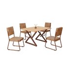 Conjunto Sala De Jantar Mesa 120x90cm Base Império Tampo Mdf