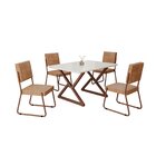 Conjunto Sala De Jantar Mesa 120x90cm Base Império Tampo Mdf