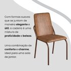 Conjunto Sala De Jantar Mesa 120x90cm Base Império Tampo Mdf