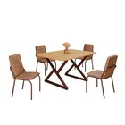 Conjunto Sala De Jantar Mesa 120x90cm Base Império Tampo Mdf