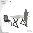 Conjunto Sala De Jantar Mesa 120x90cm Base Império Tampo Mdf