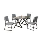 Conjunto Sala De Jantar Mesa 120x90cm Base Império Tampo Mdf