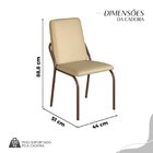 Conjunto Sala De Jantar Mesa 120x90cm Base Império Tampo Mdf