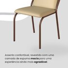 Conjunto Sala De Jantar Mesa 120x90cm Base Império Tampo Mdf