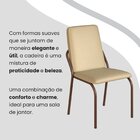 Conjunto Sala De Jantar Mesa 120x90cm Base Império Tampo Mdf