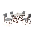 Conjunto Sala De Jantar Mesa 120x90cm Base Império Tampo Mdf