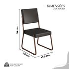 Conjunto Sala De Jantar Mesa 120x90cm Base Império Tampo Mdf