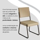 Conjunto Sala De Jantar Mesa 120x90cm Base Império Tampo Mdf