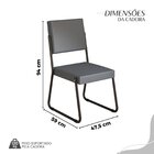 Conjunto Sala De Jantar Mesa 120x90cm Base Império Tampo Mdf