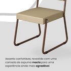 Conjunto Sala De Jantar Mesa 120x90cm Base Império Tampo Mdf