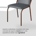 Conjunto Sala De Jantar Mesa 120x90cm Base Império Tampo Mdf