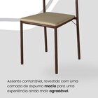 Conjunto Sala De Jantar Mesa 120x90cm Base Império Tampo Mdf