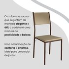 Conjunto Sala De Jantar Mesa 120x90cm Base Império Tampo Mdf