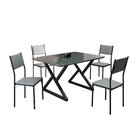 Conjunto Sala De Jantar Mesa 120x90cm Base Império Tampo Mdf