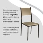 Conjunto Sala De Jantar Mesa 120x90cm Base Império Tampo Mdf