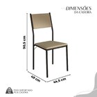 Conjunto Sala De Jantar Mesa 120x90cm Base Império Tampo Mdf