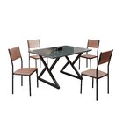 Conjunto Sala De Jantar Mesa 120x90cm Base Império Tampo Mdf