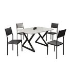 Conjunto Sala De Jantar Mesa 120x90cm Base Império Tampo Mdf