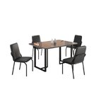 Conjunto Sala De Jantar Mesa 120x90cm Base Lunna Tampo Mdf Co